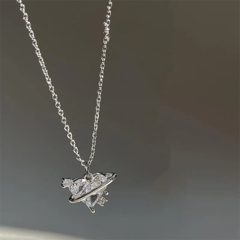 Whimsical Pink Heart Pendant Necklace™